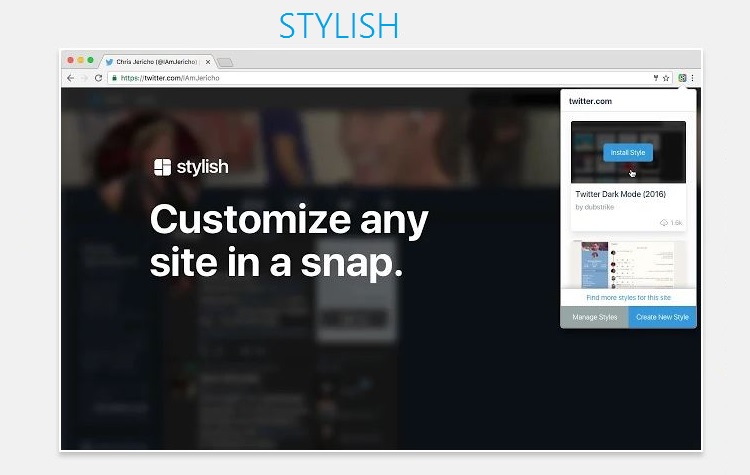 расширение Stylish