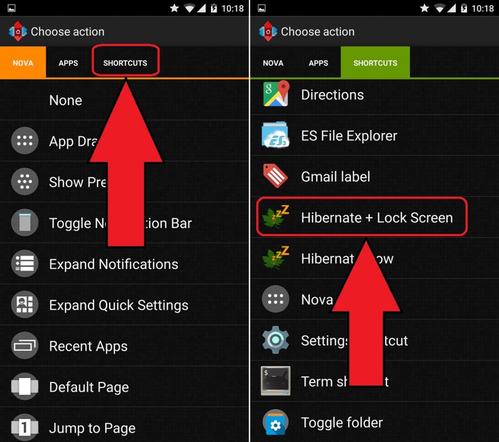 настройка блокировки android
